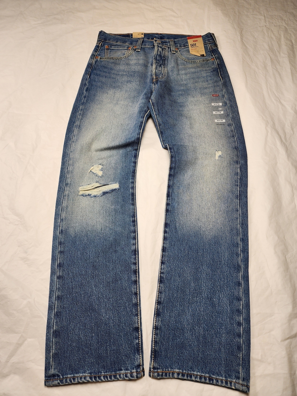 Levi's 501 Men’s Straight Leg Jeans - Light Blue Size 32w/32in New!!!